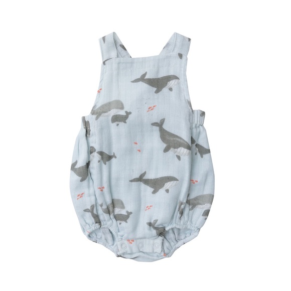 Angel Dear Other - Angel Dear Whales Bubble Romper 0-3M NWT